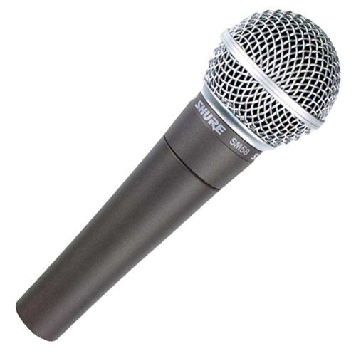 תמונת מוצר להשכרת מיקרופון SHURE SM58 ידני