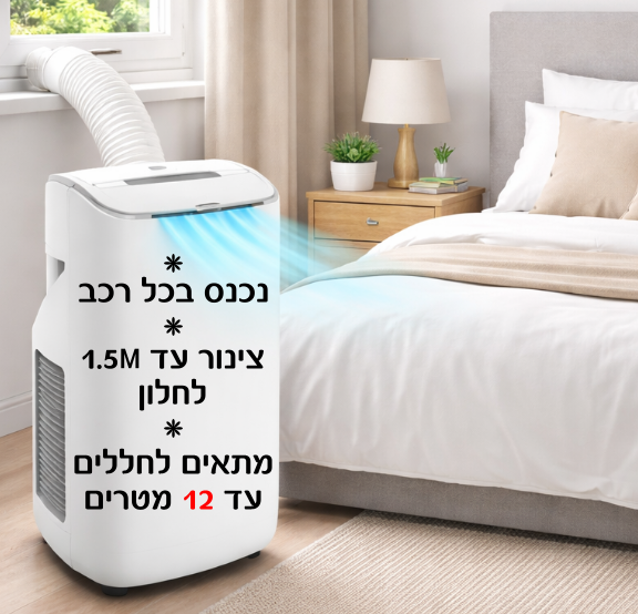 תמונת מוצר להשכרת מזגן נייד 1.25 כוח סוס חייגו 0515998856