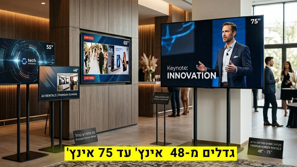 השכרת מסכי LED וטלוויזיות לאירועים
