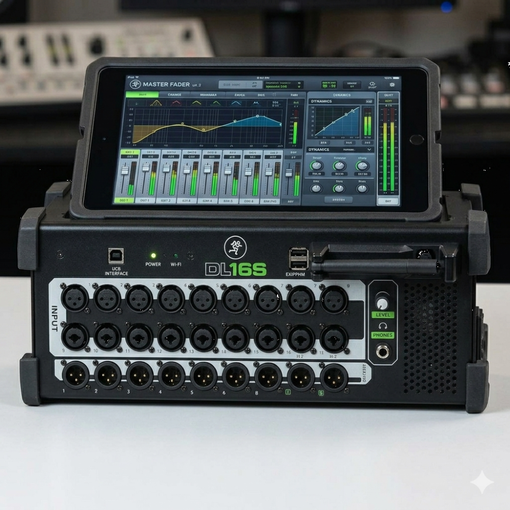 תמונת מוצר להשכרת מיקסר דיגיטלי Mackie DL16S חייגו 052-6234111